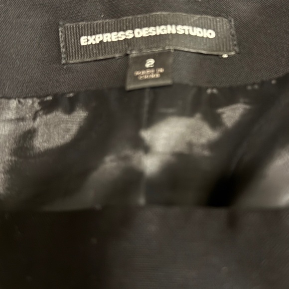 Black Express Mini Skirt size 2 - Picture 2 of 3